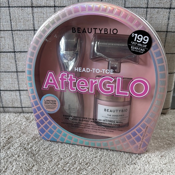 Beautybio Other - BeautyBio AfterGlo Skincare Tool Set - Limited Edition Platinum GloPro